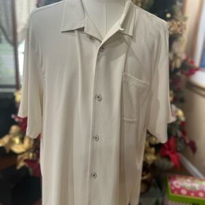 Tommy Bahama Cream Casual Button Down Shirt